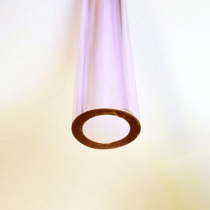 (image for) 25mm Borosilicate Pink Transparent Tube - Click Image to Close